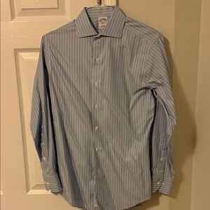 Brooks Brothers Light Blue Pinstripe Dress Shirt